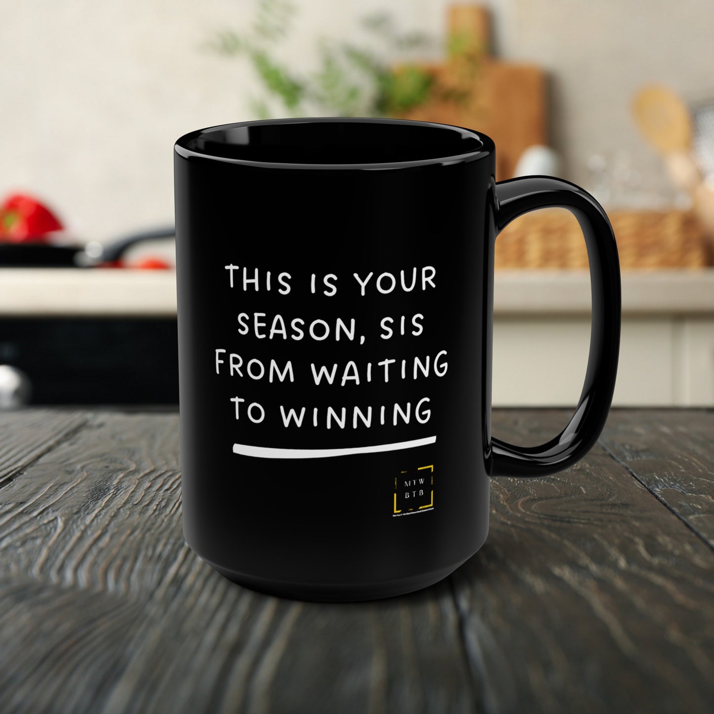 This Is Your Season Black Mug, 15oz
